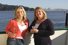 Aprilanne Hurley takes a ride on the Angel Island Tiburon Ferry with Captain Maggie McDonogh